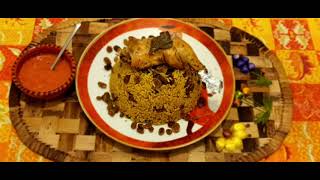 كبسة دجاج مع صلصة الدقوس  kabsa poulet  🌶🧅