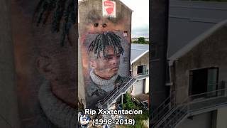 Rip Xxxtentacion 🥀 💔| art on building #shorts