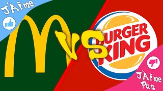 📢 [Versus] Fast-food : ( 7 pour McDonald’s ) 🆚 ( undefined pour Burger King ) - Sondage en DIRECT 🔴