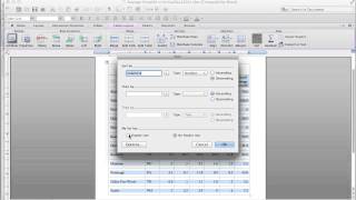 Sorting a Tabel in Microsoft Word