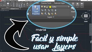 Como Usar los  layer Muy Facil Autocad👌