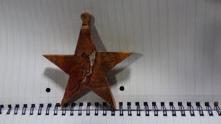 Wood Turning a Christmas tree star #45