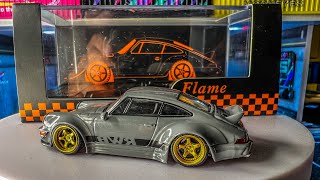 PORSCHE RWB -  FLAME 1 64 MODEL - DIORAMA PHOTOGRAPHY