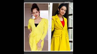 Anushka sen vs Jannat zubair same colour dress collection  ( WHO IS BEST TELL IN COM )