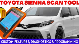 Launch Techstream OBD Scan Tool | Toyota Sienna Options Settings