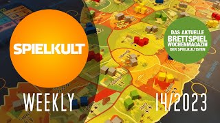 Weekly 14/2023 // Brettspiel-Reviews, Spieletreff, Vorschau