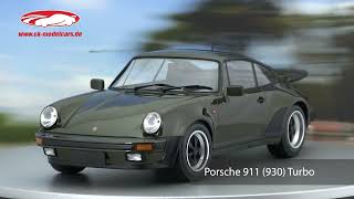 ck-modelcars-video: Porsche 911 (930) Turbo Baujahr 1977 oliv grün 1:12 Minichamps