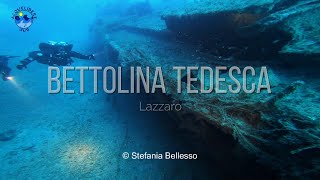 Immersione sul Relitto della Bettolina Tedesca Drossel di Lazzaro (RC) - Relitti dello Ionio 4K