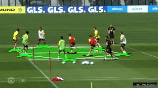 2+2+2 v 2 by Nuri Şahin | Borussia Dortmund Training 2024/25 Positional Football Drills