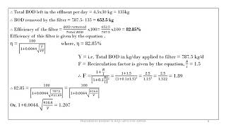 EEII Module 4 Lecture 7- DESIGN PROBLEMS OF HIGH RATE TRICKLING FILTER