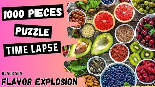 Flavor Explosion 1000 Pieces Puzzle | Black Sea Puzzle