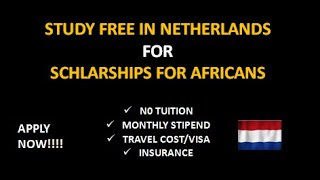 SCHOLARSHIP FOR AFRICAN STUDENTS | NO TUITION | MONTHLY STIPEND | TRAVEL AND VISA COST