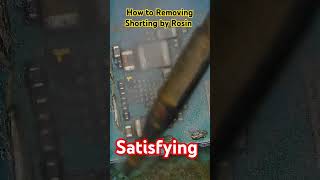 Remove shorting in second by rosin paste /Dead phone  Repair way#repair