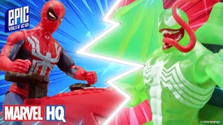 Making A Websplash | Miles Morales & Spider-Man Vs Green Symbiote | Hasbro’s Epic Marvel Ep 2