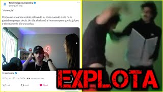 SE VIRALIZA DIRECTO DE UN STREAMER QUE RECIBIA G0LPES DE SU PAREJA Y EXPL0TA...