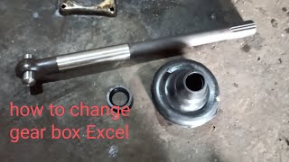 how to change gear box Excel Diesel Auto rikhshaw service and repairing