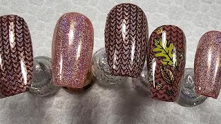 Stamping regular polish, and reverse stamping on gel