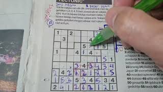 (#9524) Saturday. Tectonic01 Sudoku puzzle. Bonus Extra edition. 11-02-2024 Extra part 4 of 4