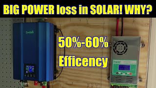 Why are my solar panels losing so much power Efficiency? Explained with real numbers 750W only 550W!