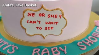 Baby Shower cake decoration/ Baby shower cake design/ Baby shower cake decorating ideas