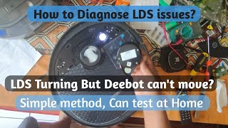 How to Test & Fix if Ecovacs Deebot LDS assembly turning but deebot can't move.