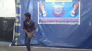 Teachers Day Celebrations Ragavan of Electrician II Year dances for Sangamam Song