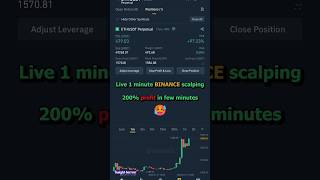 🥵 ETH 1 minute Binance Scalping #trading #shorts #ethereum #crypto #binance #futures #tradingfloor