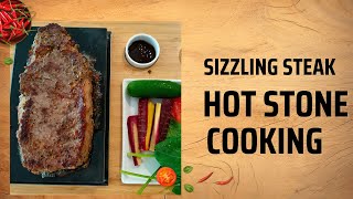 Sizzling Steak Hot Stone Cooking at Home