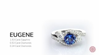 Three-Stone Sapphire Engagement Ring - Eugene