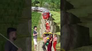 3 bhabhi danching & auto to railway station road - vfx funny 🤣 video