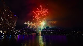 Brisbane Riverfire 2024 - Story Bridge | Queensland Australia | Top View Fireworks |