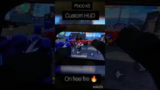 1VS 3 HANDCAM POCO F3 📲 SETTINGS ⚙️ HUD + SENSI + DPI [FREE FIRE HIGHLIGHTS] 😍 this video Poco F3