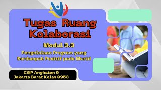 RUKOL MODUL 3.3 Pengelolaan Program yang Berdampak Positif pada Murid