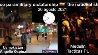 Protestas Colombia 26 agosto D1ctadura n4rcop4ram1litar #26A #SOSColombia #CIDH #HRW