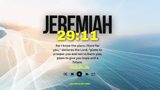 Jeremiah 29:11 For I know the plans i have for you