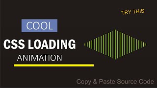 How To Make A Cool CSS Loading Animation | CSS Loading Animation | HTML CSS