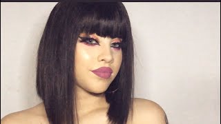 Under $150! Affordable Full Bangs Lace Front Bob! | Styling & Review | aHairBeauty.com