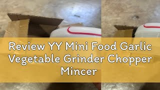 Review YY Mini Food Garlic Vegetable Grinder Chopper Mincer Crusher