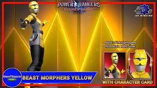 Beast Morphers Yellow Ranger mod Gameplay with Character Card | Power Rangers Legacy Wars