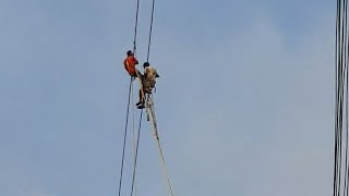 Hight voltage work live vedio