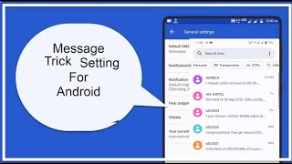 Useful Android sms Tips And Tricks🔥  How to use Mobile SMS Setting | Mobile SMS Setting Kaise kare