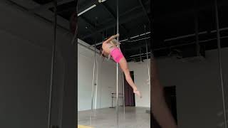 Pole dance spin for advanced