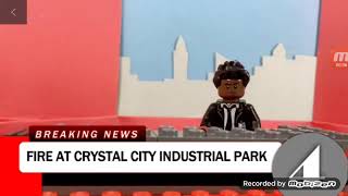 4 ACTION NEWS FIRE AT CRYSTAL CITY INDYSTRIAL PARK!