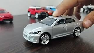 Diecast  Silver Toyota Crown metal car