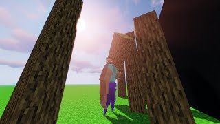 Minecraft: Pov you run out of wood for your house #shorts