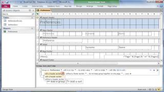 CAT 12 Databases Office - 3 Group Headers and Footers