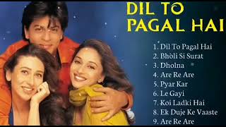 DIL TO PAGAL HAI MOVIE ALL SONG || Audio jukebox || SHAHRUKH KHAN, MADHURI DIXIT , KARISHMA KAPOOR