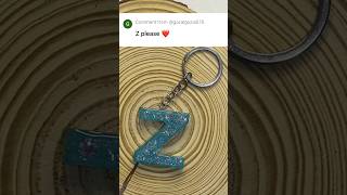 The letter Z- requested by @gozalgozal570 #resin #resinart #handmade #diy #resinkeychain