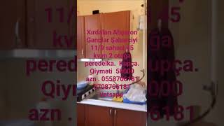 Abşeron Gənclər Şəhərciyi  11/9 sahəsi 45 kv.m 2 otağa peredelka.  Qiyməti  58000 azn  0558706181