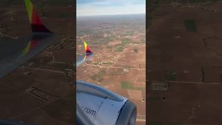 Traveling to 🇲🇦 Landing airplane #travel #youtubeshorts #morocco #airplane #landing #shorts